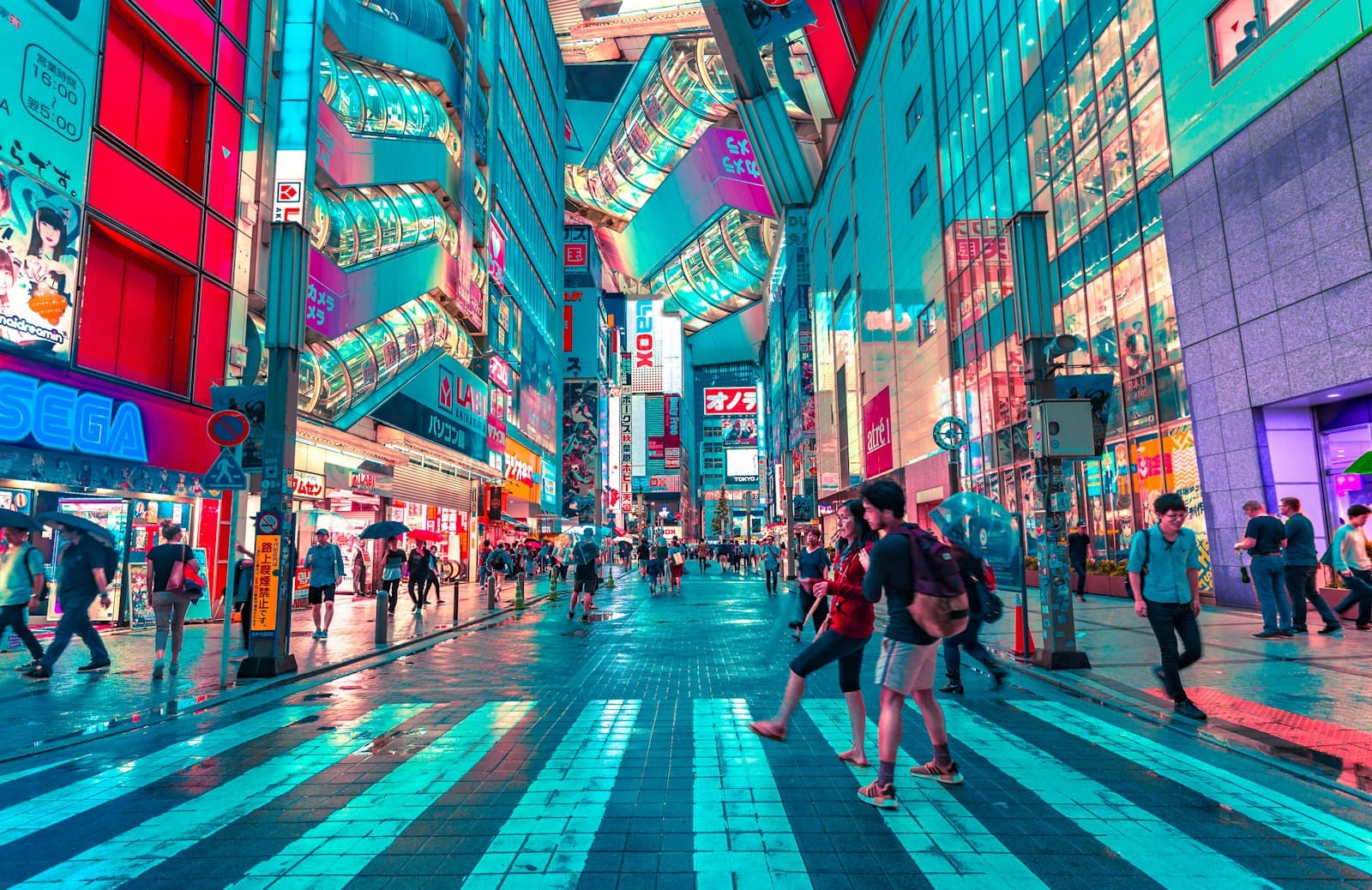 東京秋葉原霓虹街景